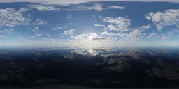 Sunny Blue Sky Clouds Day