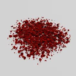 Scattered Rose Petals red