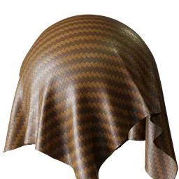 Plastic brown fabric