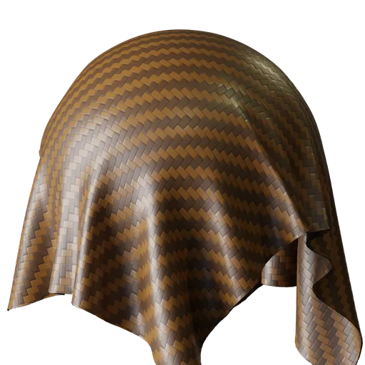 Plastic brown fabric