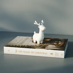 Christmas Book with Reindeer