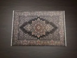 Intricate traditional Persian carpet 3D model with detailed patterns suitable for Blender renderings.