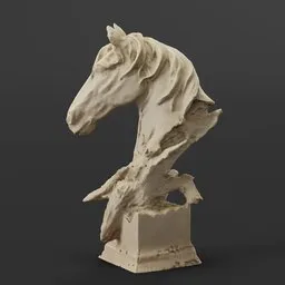 Sculture Decorative Horse Bust