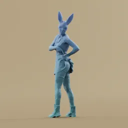 Lowpoly Bunny Girl