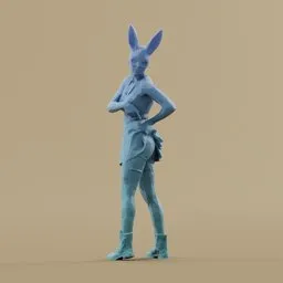 Lowpoly Bunny Girl