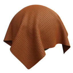 Metallic honeycomb fabric
