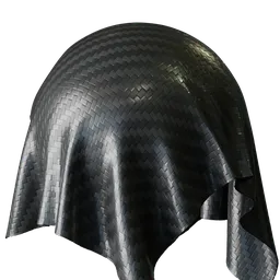 Plastic black fabric