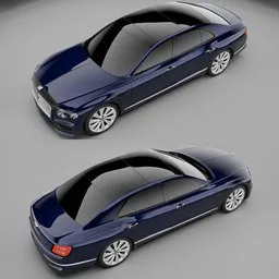 (Rigged)2020 Bentley Flying Spur