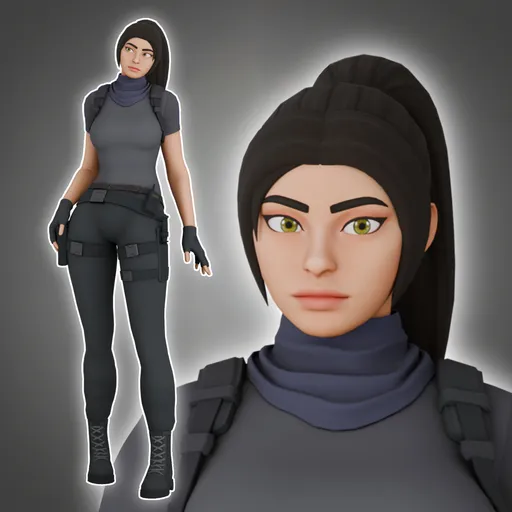Stylized Game Ready Character Diana