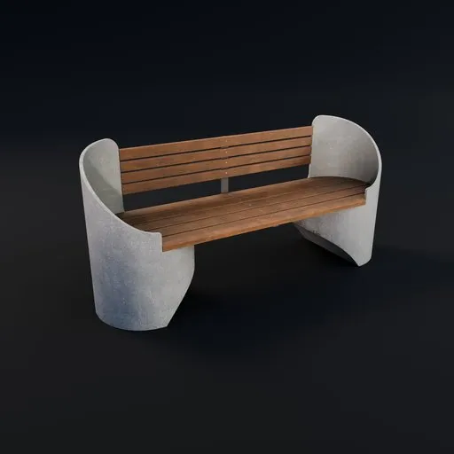 Modern Park Bench