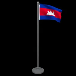 Animated Flag of Cambodia