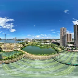 Sport green groud cloud