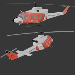 Helicopter Bell UH-1N Twin Huey