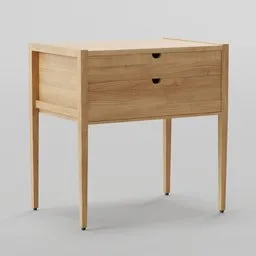 Minimalist Wood Nightstand