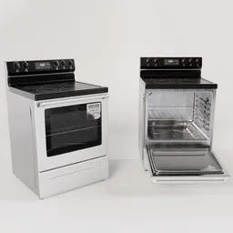 Glass top oven