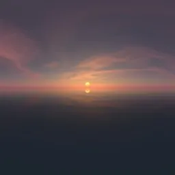 Large Sun Sunset