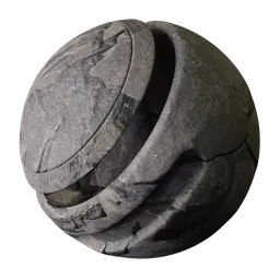 Rough Grey Crag Rock