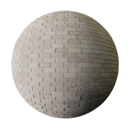 Procedural cream bricks texture for Blender 3D, photorealistic PBR material for architectural rendering.