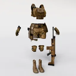 Female Tactical Combat Outfit