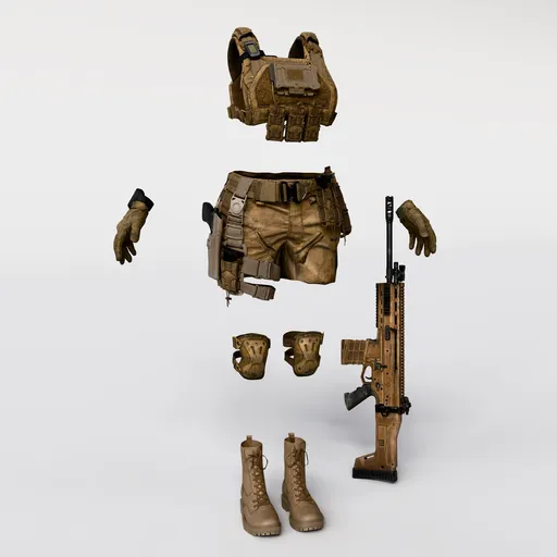 Female Tactical Combat Outfit