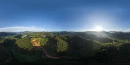 Morning fog, sunlight, HDR