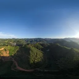 Morning fog, sunlight, HDR