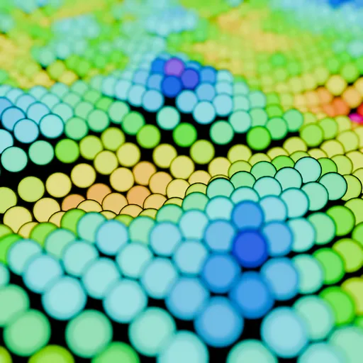 Vibrant Gradient Circle Pattern
