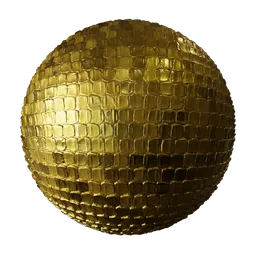 Gold Hex Tile Surface