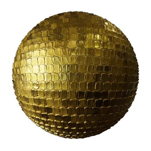 Gold Hex Tile Surface