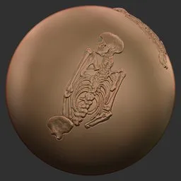 Curled Skeleton