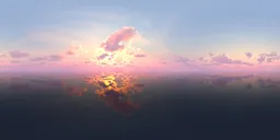 Evening sun in the clouds