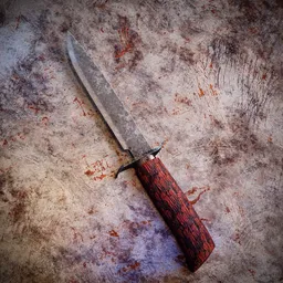 Handmade old knife
