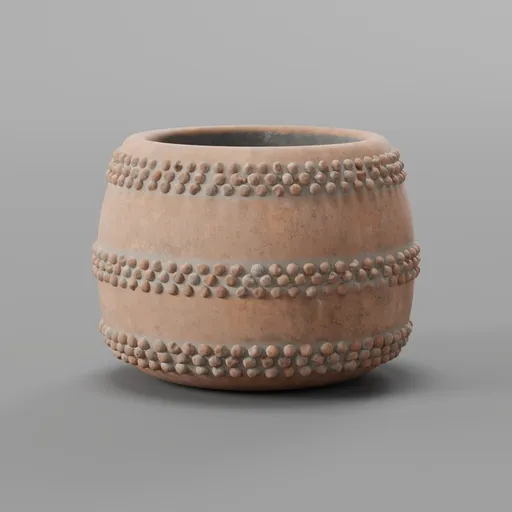 Round cement pot