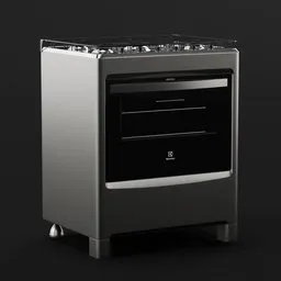 "Silver Stove Electrolux, a kitchen-set 3D model for Blender 3D software, featuring a sleek silver stove with a black oven and glass and metal elements. The stove offers a modern design with defined lines and medium poly detail. Ideal for creating realistic kitchen scenes in 3D rendering projects."

"Discover the stunning 'Silver Stove Electrolux' kitchen-set 3D model designed for Blender 3D software. This model showcases a contemporary silver stove with a stylish black oven, incorporating glass and metal elements. With its defined lines and medium poly detail, it is perfect for adding a touch of realism to your kitchen-themed 3D modeling and rendering projects."