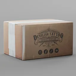 Devillish Tattoo Cardboard Box