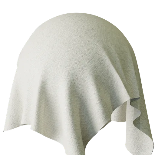Geometric White Jacquard
