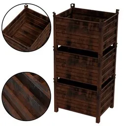 Stacked Storage Bins