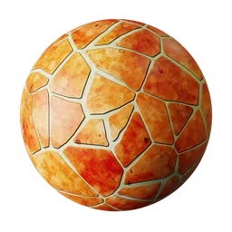 Stylized stone floor