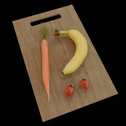 Kitchen Prep Board with Vegetations