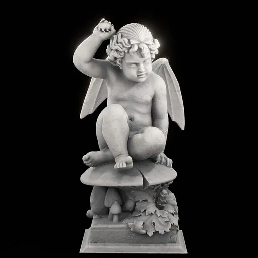 statue of Puck on Toadstool