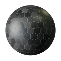 Black Hex Tiles