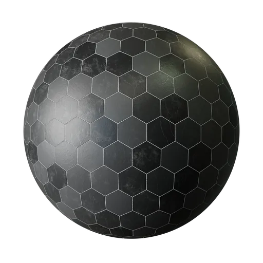 Black Hex Tiles