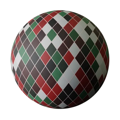 Elegant Harlequin Diamond Tile