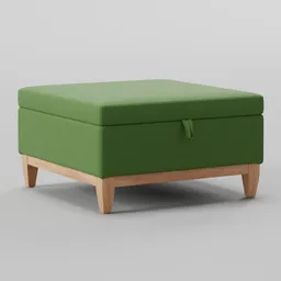 Velvet Ottoman