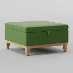 Velvet Ottoman
