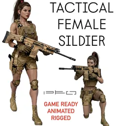 Tactical Female Soldier