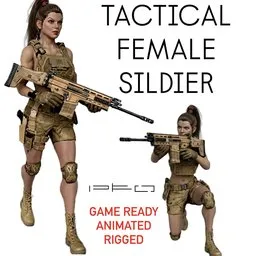 Tactical Female Soldier
