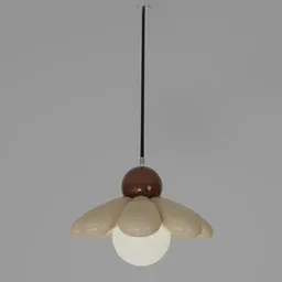 Maru Flower Pendant Lamp Beige