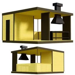 Modern Outdoor Kitchen Pavilion