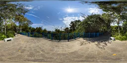 Sunny day on the top of the mountain